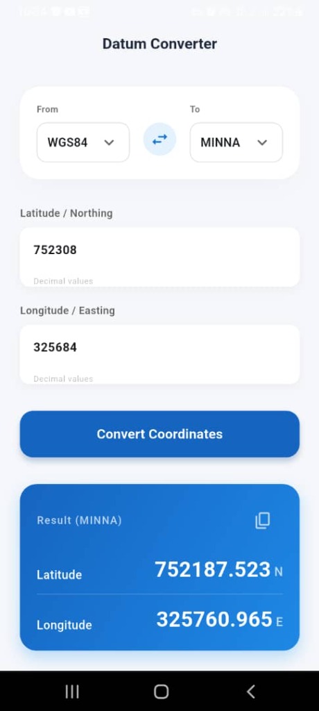 Datum Converter